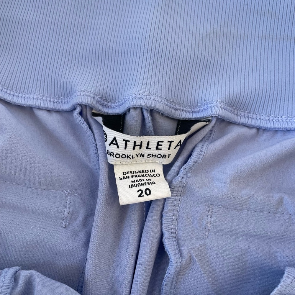 ATHLETA BROOKLYN WOMEN’S SHORTS Size 20 Periwinkle - Picture 5 of 5